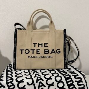 Marc Jacobs Tan Tote with Black Accents